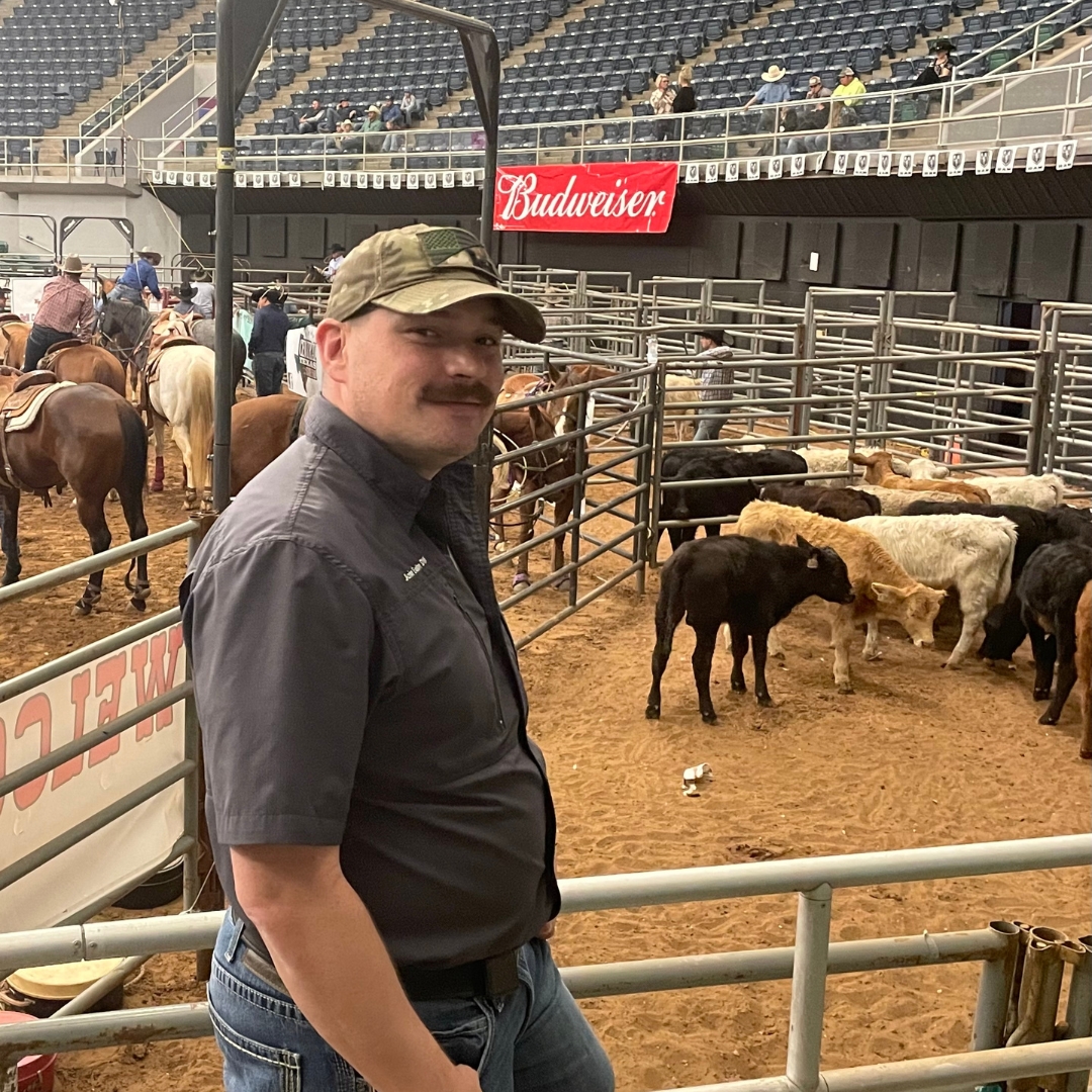 Dr. Eaton at the Bell County PRCA rodeo 